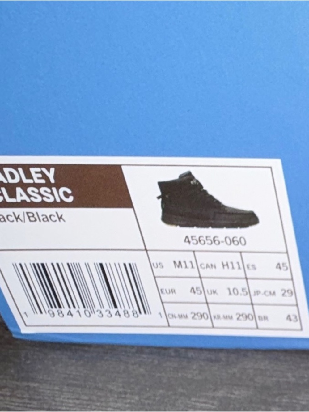 HEYDUDE Bradley II Classic Men’s Boots Size 11 Black New - Picture 10 of 10